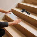 Clear Indoor Stair Treads for Wooden Steps Non Slip, KOOTETA 15 Pack 6" x 30" Transparent Anti Slip Tape for Stairs,Waterproof Weather Resistant Grip Tape,High Traction Adhesive Non Slip Stair Treads