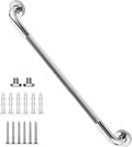 32 Inch Shower Grab Bar, Chrome Anti Slip Safety Bars, 304 Stainless Steel Bathroom Handrail, Handicap Grab Bars for Wall, Shower Grip Handle for Seniors Elderly Injury Assist Bath (1.25" Dia)