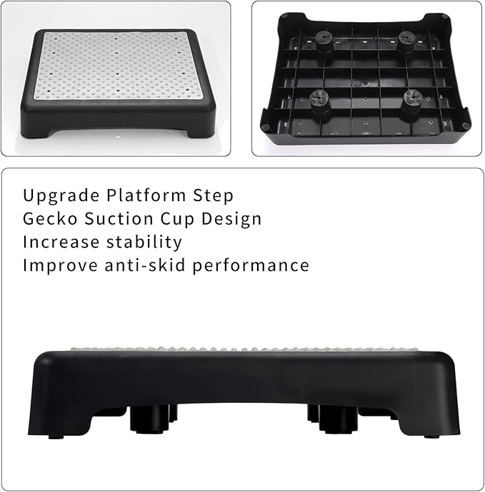 Fotree Step Stool, Indoor Outdoor Non-Slip Platform Step Stools for Adults ＆ Elderly Senior, Portable Anti-Fall Safety Step Platform, Large Size 3.5 Inch High Rise Stairs