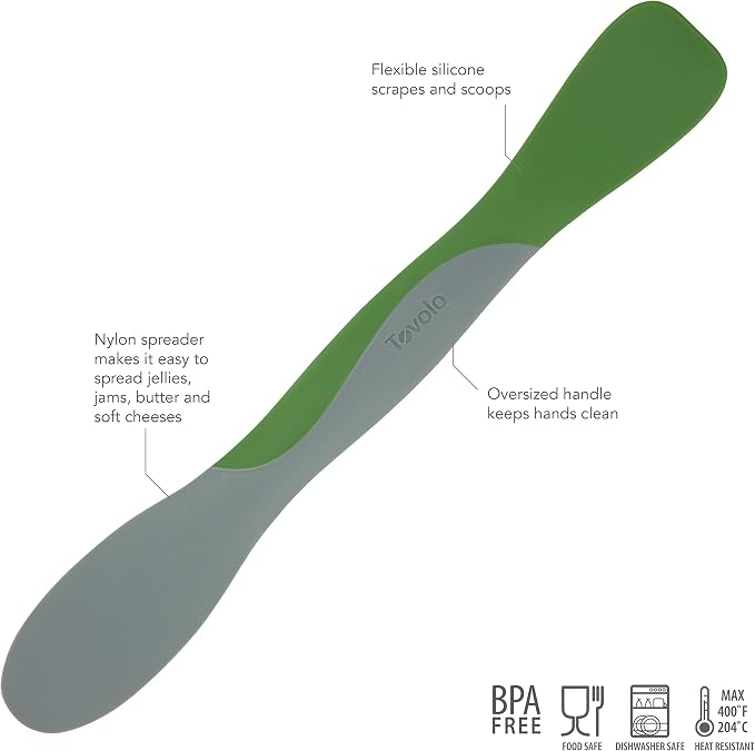 Tovolo Tool for Kitchen Meal Prep to Scoop Spread Slice and Scrape, Pesto, Large, 1 Count (Pack of 2)