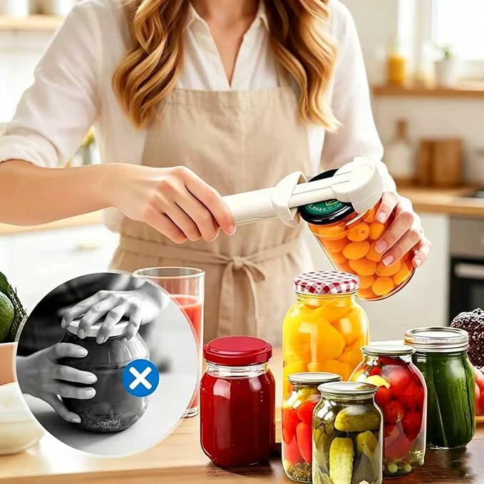Multifunctional Retractable Bottle & Jar Opener, Magnetic adjustable Jar Opener & Bottle Opener for Arthritis, Weak Hands, Easy-Grip Kitchen Lid Opener Gadgets