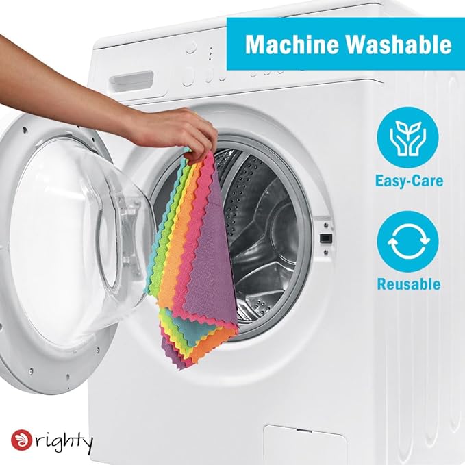 Orighty Microfiber Cleaning Cloths,150 Pack Microfiber Towels Bulk, Ultra-Soft & Absorbent Cleaning Rags, Reusable Lint Free Cloths for Car Care, House, Kitchen, 12x12 Inch