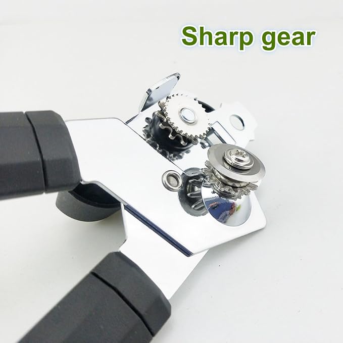 1 Pcs Heavy Duty Stainless Steel Manual Can Opener – COKORA Smooth Edge Can/Bottle Opener with Anti-Slip Comfort Handle, Easy Turn for Seniors & Kitchen Use