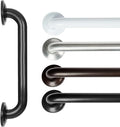 Vive Grab Bar for Showers - Bathroom Antislip Handrail for Seniors, Elderly Assistance Product, Heavy Duty Shower Handles, Handicap Grab Bars, Stainless Steel, Multipurpose, 440 lbs (Black)
