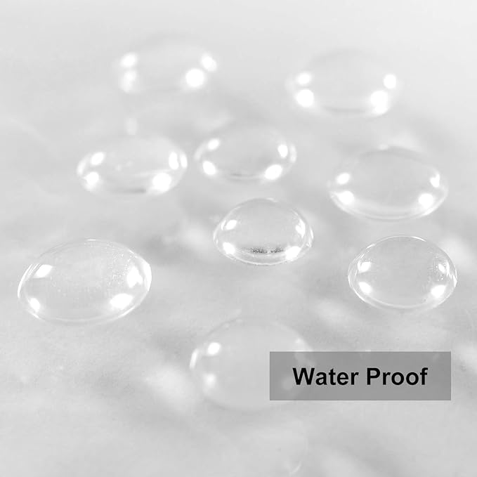 Barossa Design Narrow Shower Curtain Liner with 3 Magnets - Waterproof PEVA Shower Liner for Small Bathroom Stall, PVC Free, Metal Grommets - Clear, 32X72