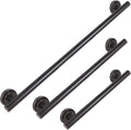 Lava Odoro Shower Grab Bar, Modern Set Stainless Steel Handicap Grab Bar for Bathtubs and Showers, Shower Safety Bar for Seniors Disabled, ADA-Compliant (Oil Rubbed Bronze, 3 Pack 18", 24'', 36")