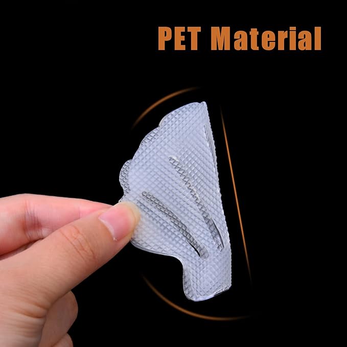 Secopad Non-Slip Bathtub Stickers, 24 PCS Shell Safety Bathroom Tubs Showers Treads Adhesive Decals Scraper (Clear)