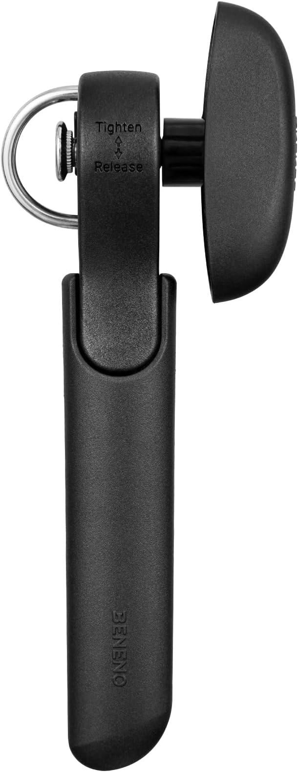 Beneno Can Opener, Safety Side Cut Manual Can Opener with Sharp Cutting Blade Smooth Edge, Effortless Easy to Turn Knob, Comfort Grip Handle, Smooth Cutting Can Lid with no Sharp Edges, Black