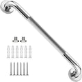 20 Inch Shower Grab Bar 1.25" Dia, Chrome Anti Slip Bathroom Grab Bar, 304 Stainless Steel Knurled Handicap Grab Bars, Safety Support Handrail, Assist Bath Shower Handle for Elderly Injury Senior