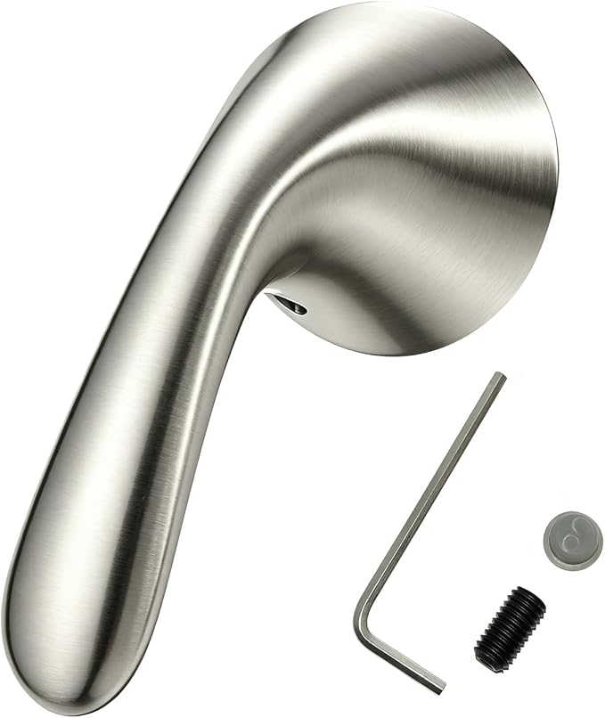 RP48717 Shower Handle Replacement, Compatible with Delta 13/14 Series Tub and Shower Faucet, Single Handle Tub Shower Faucet Handle, Brushed Nickel Finish