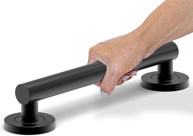 Bath, Shower and Toilet Safety Grab Bar for Seniors and Handicaps, ADA Compliant Mobility Aid Balance Assist Handle, Stainless Steel