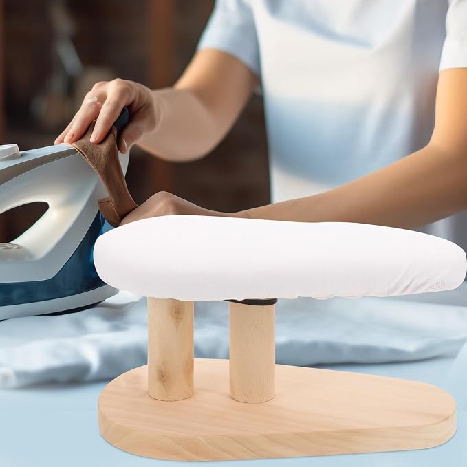 Kichvoe Multifunctional Compact Tabletop Ironing Board with Curved Design for Household and Shirt Ironing Portable and Space-Saving Ironing Tool 11.02X6.29X5.90In