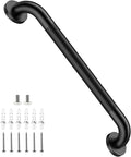 Shower Grab Bar 20 Inch, iHansee Matte Black Bathroom Grab Bar w/Anti-Slip Knurled Grip, Stainless Steel Bath Safety Bars Support Handrail for Senior Elderly, Toilet Bathtub Balance Handle for Wall