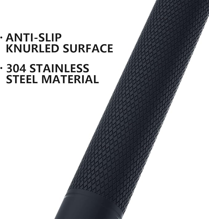 2 Pack 24 Inch Anti Slip Shower Grab Bar Oil Rubbed Black 1.25" Diameter,Munzong Bathroom Grab Bar, Knurled Bathroom Balance Bar,Safety Hand Rail Support Handicap Elderly Senior Assist Bath Handle
