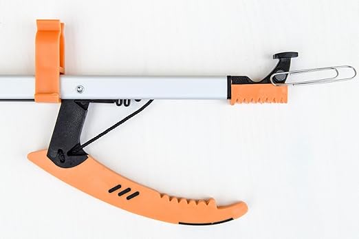 Sammons Preston Easireach II Reacher, Compact 15" Ergonomic Reaching Aid with Magnet, Portable 4.9 oz. Magnetic Grabber Tool & Reaching Claw, Aluminum Trash Pickup, Lightbulb Remover, & Garden Nabber