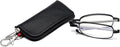 Folding Reading Glasses for Men Women, Keychain Compact Readers Blue Light Portable Pocket Eyeglasses