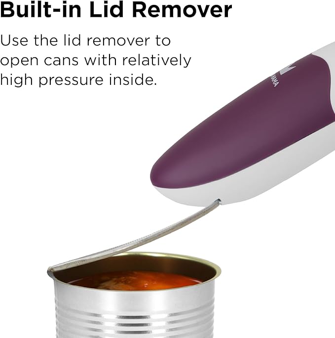 Kitchen Mama Auto 2.0 Electric Can Opener: Blade Opens Almost Any Can Pop or Soda Can - Automatic, Hands Free, Safe, Smooth Edge, Lid Remover, Battery Operated, Cordless, YES YOU CAN (Burgendy Mist)
