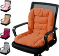 Office Chair Cushion，Desk Chair Cushion with High Back Support, Seat Cushion with Non-Slip Bottom for Home Dining Room Kitchen (Orange-red)