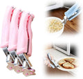 3 Pcs Hot Plate Grippers, 2026 Upgraded Multi Purpose Hot Plate Gripper, Anti-Scald Bowl Dish Holder Tong Clip for Kitchen Cooking (Pink)