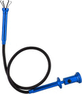 Flexible Claw Pickup Tool with Magnet Tool Flexible telescoping Claw led Light Grabber Extend，Long 28'' Four Claw 4-Claw for Small Parts Pickup Reacher Tool for Mechanics,Jewelry,Kids,etc. (Blue)