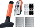 POWERTEC Razor Blade Scraper Tool Set with 20 Blades - 3.5" & 1.5" Scrapers for Removing Decals, Stickers, Glue, Paint & More (72066)