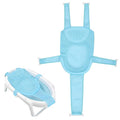 Colorlife Baby Bath Seat Support Net Infant Bathing Seat Support Mat, Adjustable Comfortable Non-Slip Five-Pointed Baby Shower Net Bathtub Sit Up Mesh for Newborn 0-12 Months-Light Blue(No Bathtub)