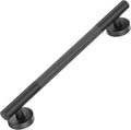 Lava Odoro Black Shower Grab Bars, 18" Stainless Steel Bathroom Safety Grab Bar, Upgrade Anti-Slip Knurling Shower Grab for Bathtub, Shower Handle for Elderly and Handicap, ADA Compliant, Matte Black