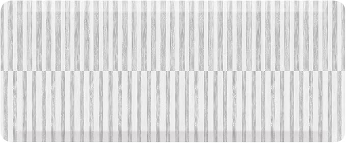 House of Noa Nama Standing Mat – Anti-Fatigue Kitchen Mats for Floor, Cushioned & Non-Slip Kitchen Comfort Mat for Standing, Thick Foam Anti-Fatigue Mat for Kitchen & Workspaces, Reese Ash 22" x 54"