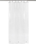 Barossa Design Narrow Shower Curtain Liner with 3 Magnets - 36" x 78", Waterproof PEVA Shower Liner for Small Long Bathroom Stall, PVC Free, Metal Grommets - Clear, 36X78