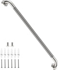 Brushed Nickel Grab Bar 36 Inch, iHansee Anti-Slip Bathroom Grab Bar w/Knurled Grip, Stainless Steel Long Safety Handrail for Toilet Bathtub Stair, Wall Mounted Shower Handle Handicap Bars for Elderly