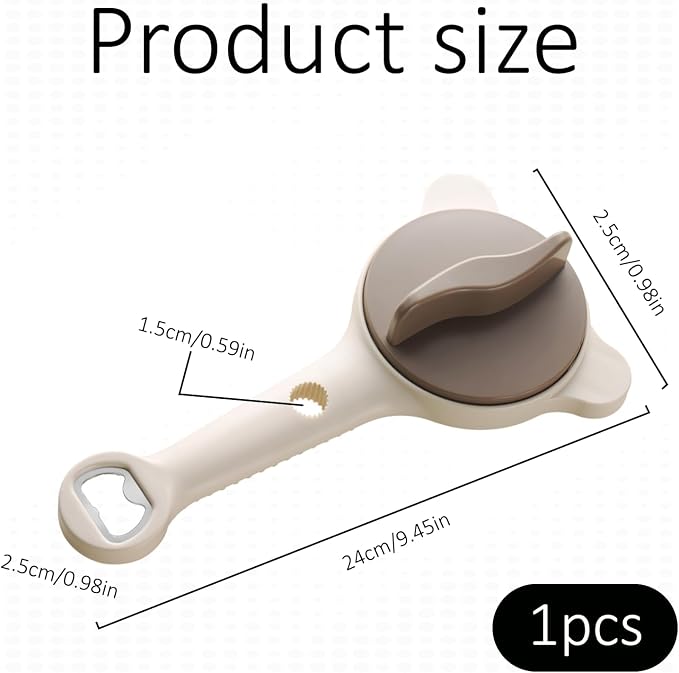 Jar Opener,4 In 1 Multi-Purpose Jar Opener,Jar Openers Top Rated For Seniors,Three Claw Bottle Opener With Non Slip Teeth, For Jars Cans Wine Bottles It Is An Essential Tool For Home Kitchens.