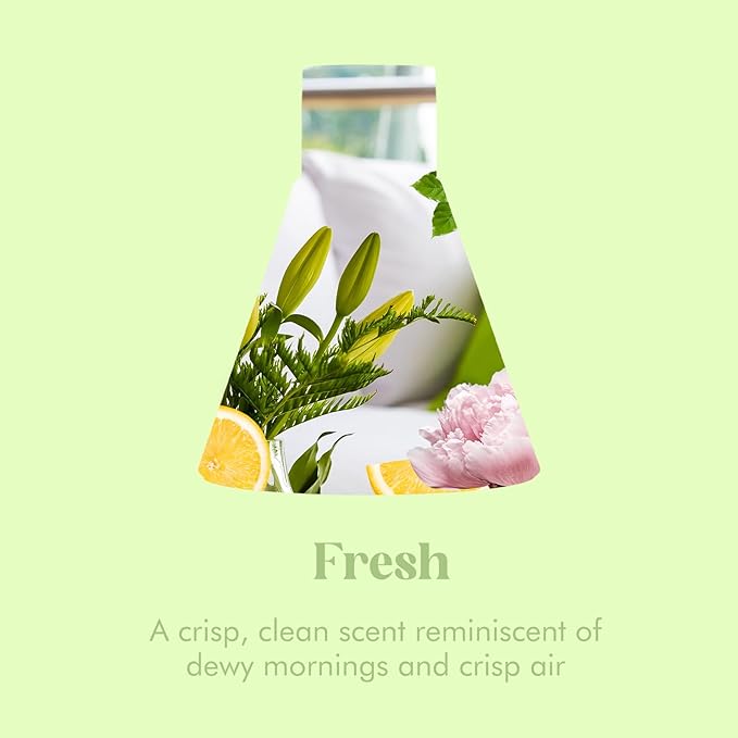 Azulfra Reed Diffuser Set, Fresh Scented Diffuser for Home, Home Fragrance Scent Essential Oil Stick Diffuser for Room Shelf Decor, 3.4 oz