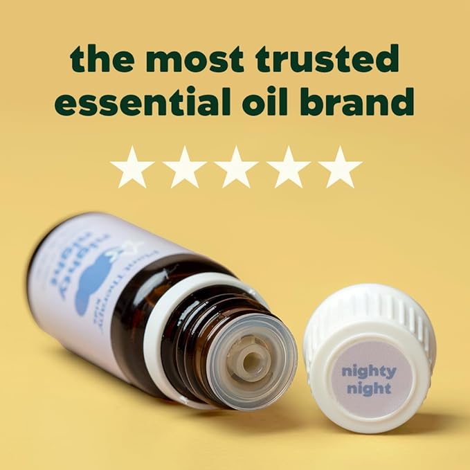 Plant Therapy Kids Nighty Night Essential Oil Blend for Sleep, 10 mL (1/3 oz), 100% Pure, Undiluted, Natural Aromatherapy, Encourages a Good Night's Rest
