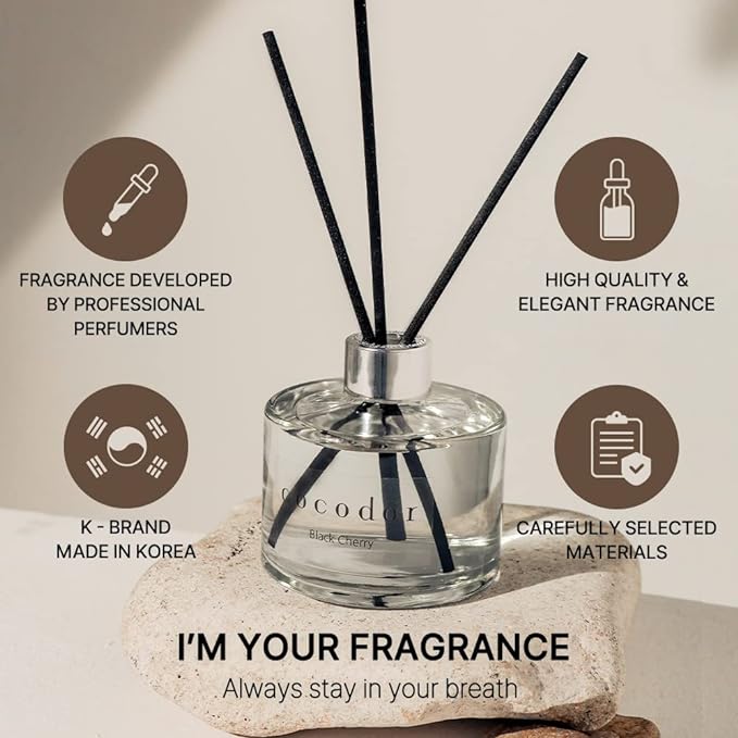 COCODOR Signature Reed Diffuser/White Jasmine/6.7oz(200ml)/2 Pack/Reed Diffuser, Reed Diffuser Set, Oil Diffuser & Reed Diffuser Sticks, Home Decor & Office Decor, Fragrance and Gifts, Mother's Day