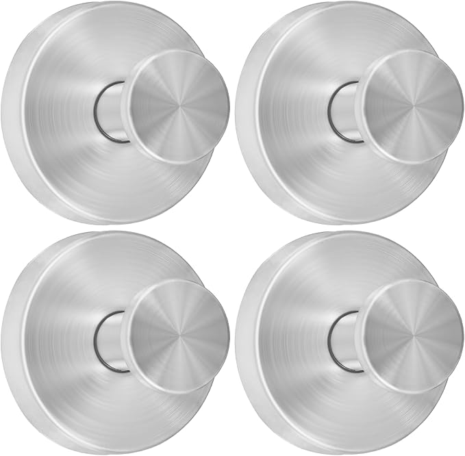 Suction Cup Shower Hooks for Inside Shower – 15 LB Heavy-Duty No-Drill Towel Hooks, Removable & Reusable for Towels, Robes & Loofah, Waterproof for Glass & Tile(4 Silver)