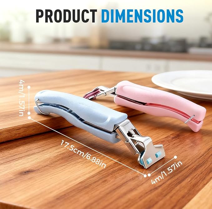 3 Pcs Hot Plate Grippers, 2026 Upgraded Multi Purpose Hot Plate Gripper, Anti-Scald Bowl Dish Holder Tong Clip for Kitchen Cooking (3 Colors-A)