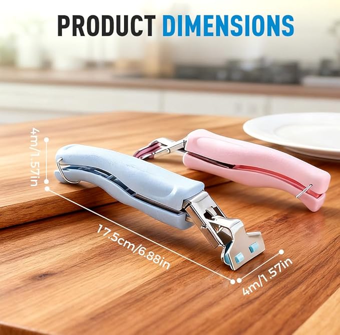 3 Pcs Hot Plate Grippers, 2026 Upgraded Multi Purpose Hot Plate Gripper, Anti-Scald Bowl Dish Holder Tong Clip for Kitchen Cooking (Pink)