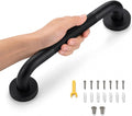 12 Inch Grab Bars for Shower, Black Anti Slip Grab Bar for Bathtubs Showers Toilet, Stainless Steel Safety Shower Grab Bar,Wall Mounted Shower Handle Handicap Bars for Senior Elderly
