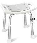 HOMLAND Shower Chair for Inside Shower, 400 lbs Adjustable Shower Stool with Suction Feet, Shower Seat for Inside Tub Bathroom Bench Bath Chair for Elderly and Disabled - Light Gray
