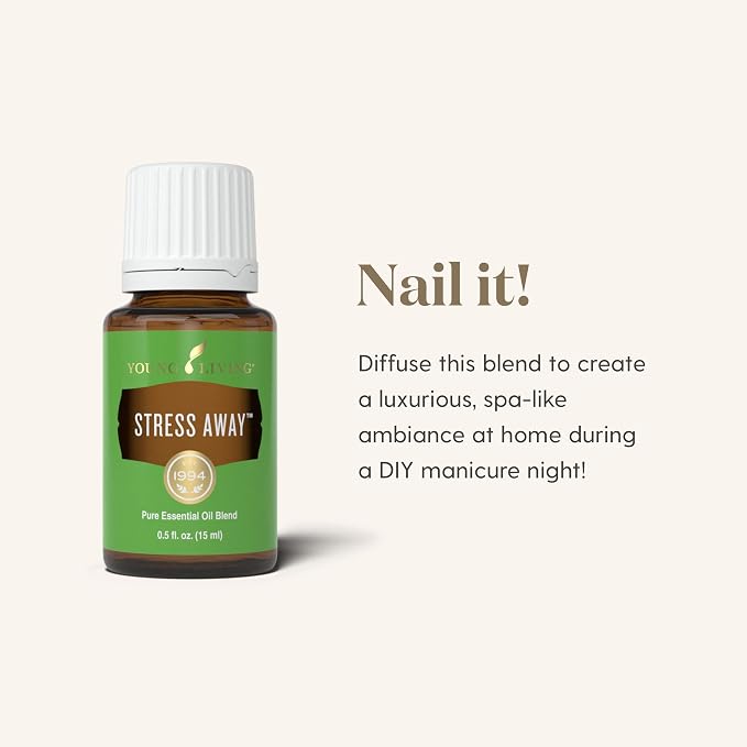 Young Living Stress Away Essential Oil Blend | 15 ml | Sweet Lime & Vanilla Aromatherapy Oil for Diffusers, Massage & DIY Blends | Relaxing Fragrance for Home, Office & Everyday Aromatic Use