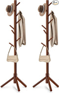 WANGMUXIA 2 PCS Coat Rack, Freestanding Coat Rack with 8 Hooks and 3 Adjustable Size Tree Coat Racks for Bedroom, Hallway, Entrance, Office, for Hats, Coats, Scarves, Handbags