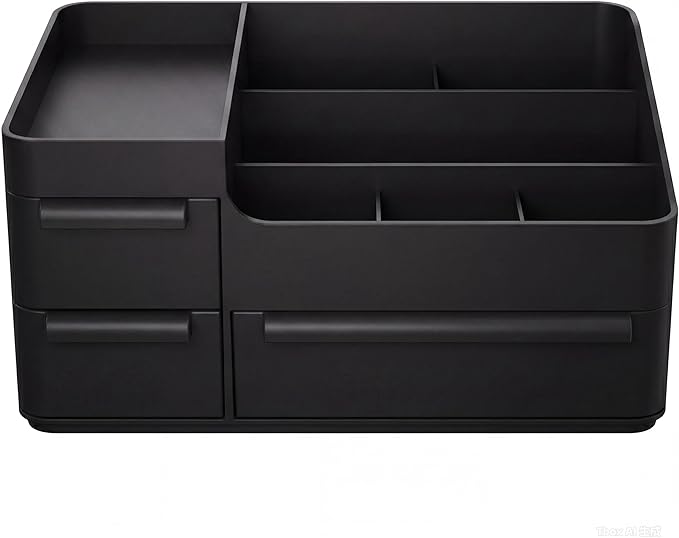 Mens Countertop Organizer for Cologne: Vanity Organizer With Drawers, Bathroom Counter Organizer for Razor, Shaving Lotion, Skincare, Deodorant, Fathers Day Gift for Dad