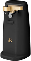 DqOasd Electric Can Opener by Drew Barrymore, Stainless Steel Blade, Auto-Turn Feature (Black Sesame), 1