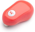 Kitchen Mama One Touch Electric Can Opener: Auto-Stop, Ergonomic Design for Seniors with Arthritis, One Button Press, Smooth Edge, Cordless, Food-Safe, Automatic, Hands Free, Battery Operated (Red)