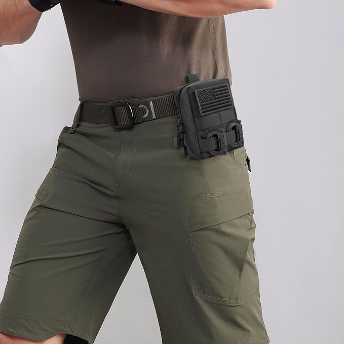 FRTKK 2 Pack Molle Pouches - Tactical Compact Water-Resistant EDC Pouch Bag Small Utility Pouch