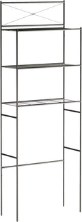 Zenna Home Over the Toilet Storage Shelf Space Saver, Behind Toilet Bathroom Organizer and Storage, Metal Bathroom Organizer with 3 Shelves, Oil Rubbed Bronze