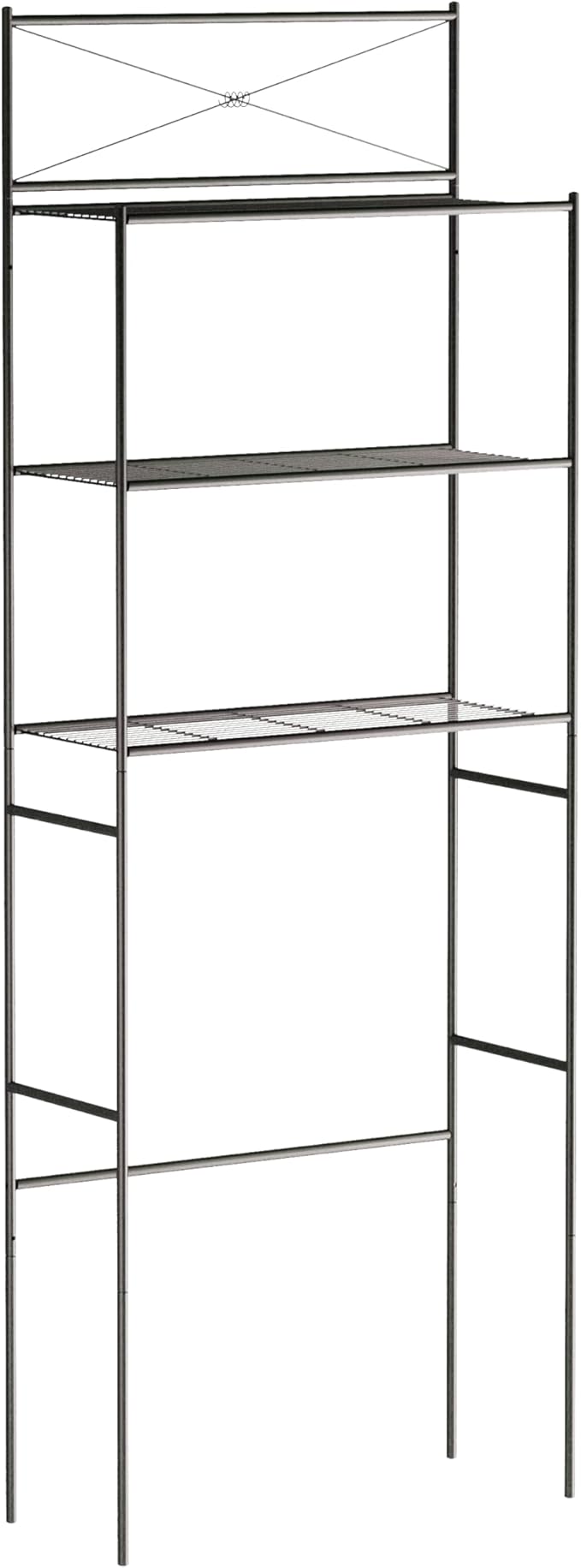 Zenna Home Over the Toilet Storage Shelf Space Saver, Behind Toilet Bathroom Organizer and Storage, Metal Bathroom Organizer with 3 Shelves, Oil Rubbed Bronze