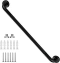 32 Inch Shower Grab Bar, XIANTHUS Black Anti Slip Safety Bars, 304 Stainless Steel Bathroom Handrail, Handicap Grab Bars for Wall, Shower Grip Handle for Seniors Elderly Injury Assist Bath (1.25" Dia)