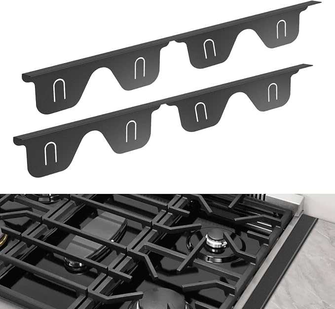 Stove Gap Covers Stainless Steel, 2 Pcs Stove Gap Filler for Counter Side Gap, Retractable Length 13.8" to 27.5"