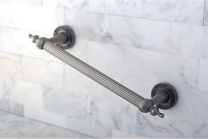 Kingston Brass DR710128 Templeton 12" Decorative Grab Bar, Brushed Nickel